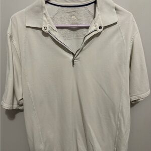 Tommy Bahama Cream Polo Shirt Classic Design